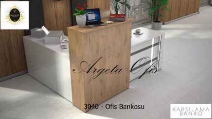 3040 Karşılama Banko (4) | Ofis Bankoları - Modern Banko Modelleri - Müşteri Karşılama Bankosu - Klinik Bankosu - Engelli Bankoları