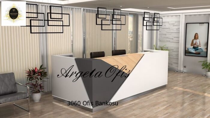 3060 Karşılama Banko (4) | Ofis Bankoları - Modern Banko Modelleri - Müşteri Karşılama Bankosu - Klinik Bankosu - Engelli Bankoları
