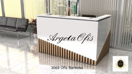 3069 Karşılama Banko (4) | Ofis Bankoları - Modern Banko Modelleri - Müşteri Karşılama Bankosu - Klinik Bankosu - Engelli Bankoları
