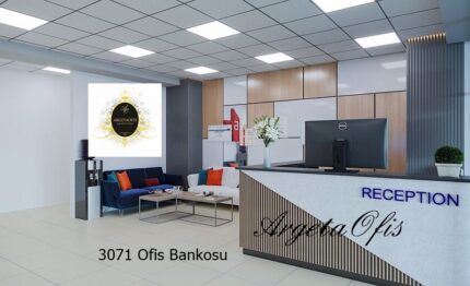 3071 Karşılama Banko (4) | Ofis Bankoları - Modern Banko Modelleri - Müşteri Karşılama Bankosu - Klinik Bankosu - Engelli Bankoları