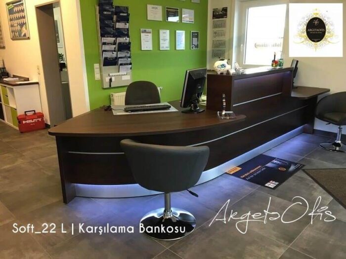 Soft-22 Karşılama Banko (11) | Ofis Bankoları - Modern Banko Modelleri - Müşteri Karşılama Bankosu - Klinik Bankosu - Engelli Bankoları