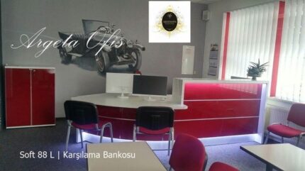 Soft-88 Karşılama Banko (7) | Ofis Bankoları - Modern Banko Modelleri - Müşteri Karşılama Bankosu - Klinik Bankosu - Engelli Bankoları